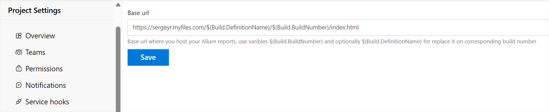 Allure Reports Settings